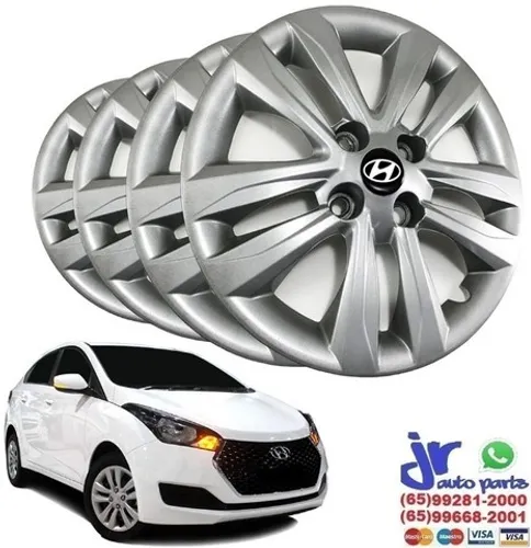 Jogo Calota Hyundai Hb20 2015 2016 2017 Aro 14 Original