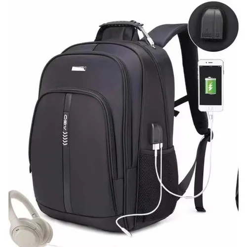 Mochila Executiva Cabo de Aço Para Notebook Impermeável Masculina Feminina Com Usb