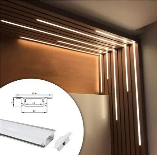 Perfil 3m LED completo