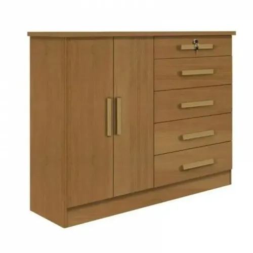 Cômoda 5 gavetas 2 portas New !! Rf337m