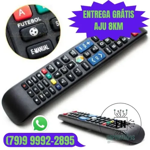 Controle Tv Samsung smart - Novo / Entrega Grátis 8km / Garantia