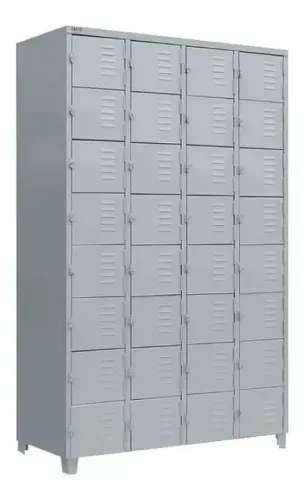 Armário Roupeiro de Aço Locker 32 Portas