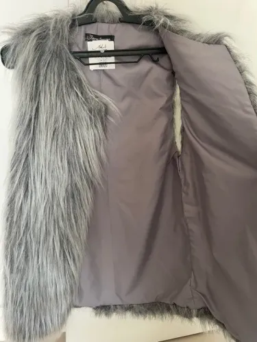 Colete de pêlo cinza 