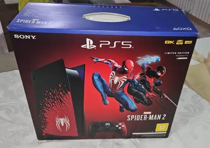Playstation 5 Com Disco Modelo Spiderman NOVO