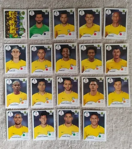 Figurinhas do Brasil da Copa de 2018