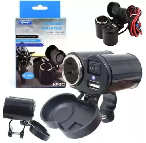 carregador USB p/ moto