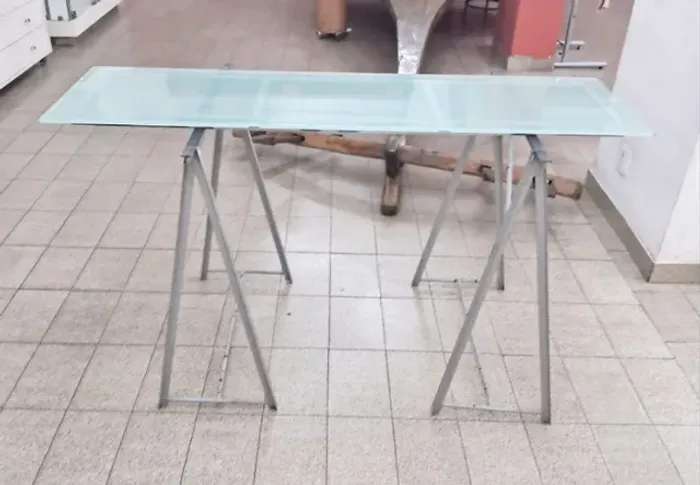 Prateleira Cromada com Vidro Jateado