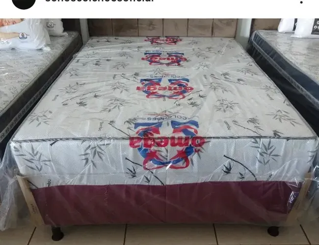CAMA BOX CASAL ESPUMA SELADA NOVA ALTO PADRÃO
