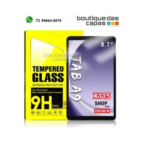 Película protetora de vidro para tela samsung galaxy Tab A9 tela 8.7 X115 A11 8.7 X130 X13