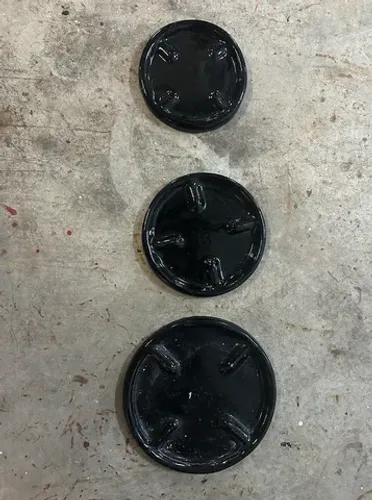 Conjunto de 03 pratos coletores de água de vaso de fibra de vidro 19R - 30R - 35R