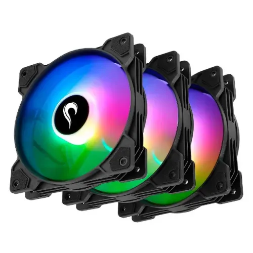 Kit com 3 Fan, 120mm, Led ARGB