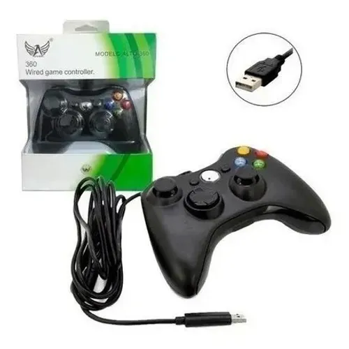 Controle Xbox 360 Joystick com fio 