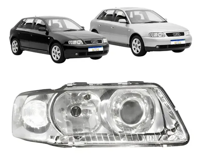 Farol Audi A3 1999 2000 2001 2002 2003 2004 2005 2006 L.d - Direito/passageiro