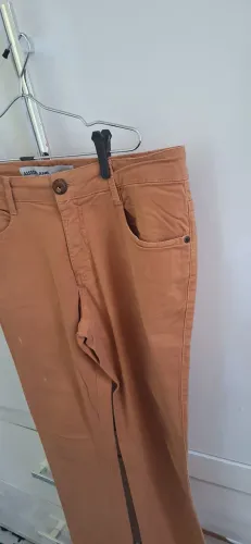 Calça Jeans bege