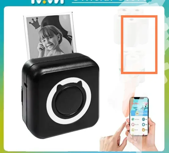 Impressora térmica portátil fotografias ou etiquetas por 69,00