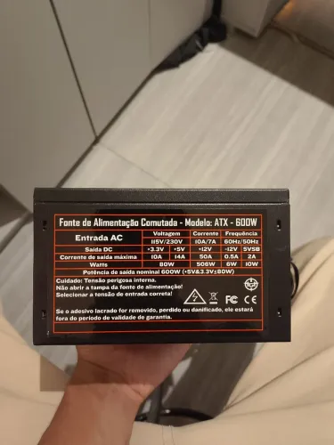 Fonte TGT Tomahawk T3 600W ? desapego, funcionando perfeita ?