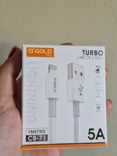Cabo De Dados Celular Carga Usb 25w Turbo Para iPhone 1metro