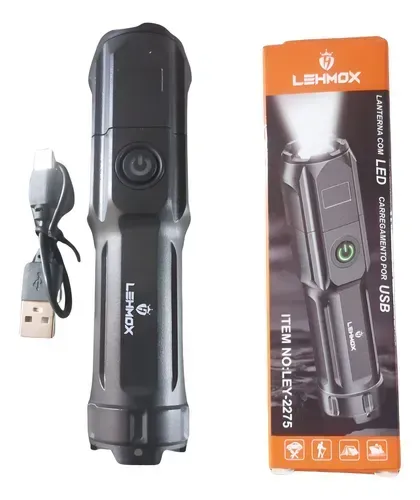 Lanterna Led Recarregável Lehmox Usb