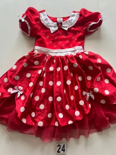 FANTASIA MINNIE MOUSE DISNEY STORE , TEM UNS DESFIADOS NA SAIA E O GLITTER ESTA SAINDO 145