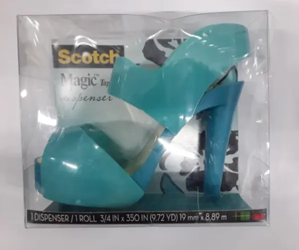 Dispenser de Fita Scotch Modelo Magic Tape Blue Sandal C30