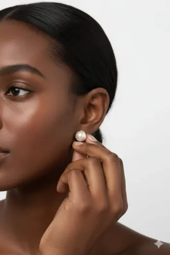 Brinco Pérolas Bola Banhado a Ouro 18k - Cod 232