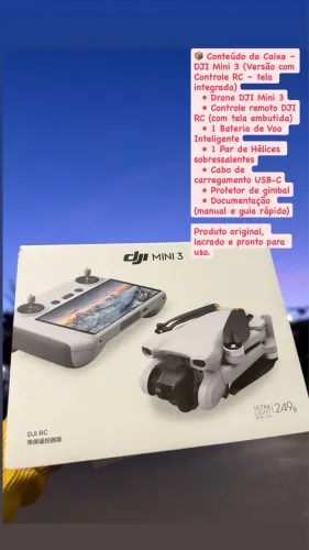 DJI mini 3 RC controle com tela ( valor promocional para última peça )