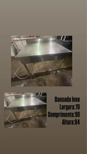Bancada Inox 70x90x84cm