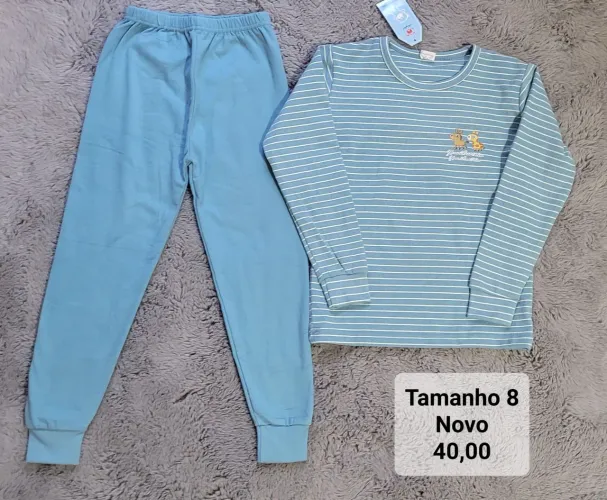 Pijama Infantil Tamanho 8 Novo