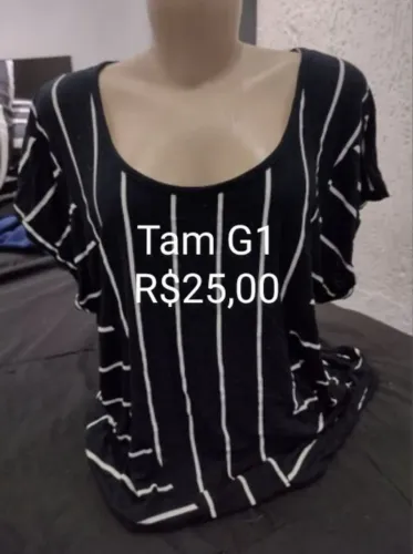 Blusas plus size, G1, a partir de R$25,00