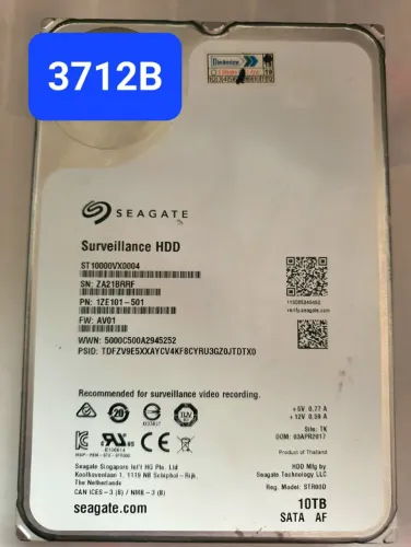 Placa Hd 10 Tb St10000vx0004 - Fw: Av01 - Cod. 3712b