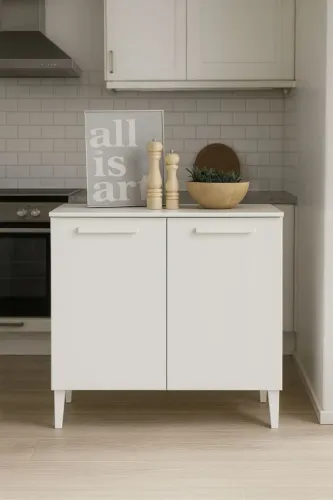 Balcão com 2 portas para cozinha novo na caixa com manual de montagem 