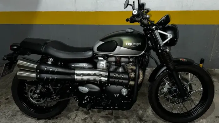 Triumph Street Scrambler 900 cc -65cv- Freios ABS Brembo - Controle de tração -  Impecável