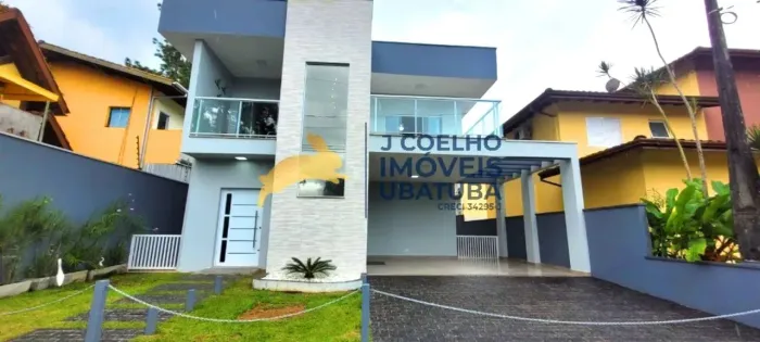 Casa em condomínio fechado a venda com 3 suítes no Horto, Ubatuba SP