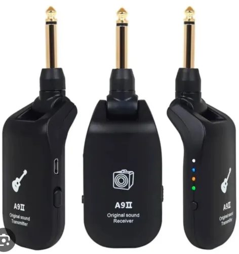 Transmissor Receptor P10 A9 Sem Fio Para Guitarra Baixo Violão