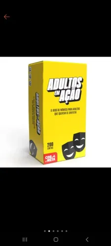 Jogo de Mímica Adultos em Ação - 200 Cartas