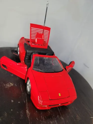 miniatura ferrari f355 maisto shell 1:24 vermelho seminovo excelente estado