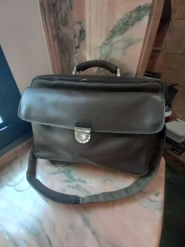 Victor Hugo Leathergoods Masculina Vintage Marrom