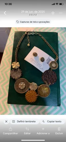 Conjunto de Colar e brincos