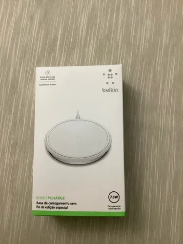 Carregador portátil rápido sem fio Belkin 