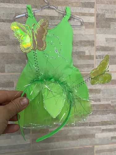 Fantasia de fada infantil tamanho 1/2 anos 