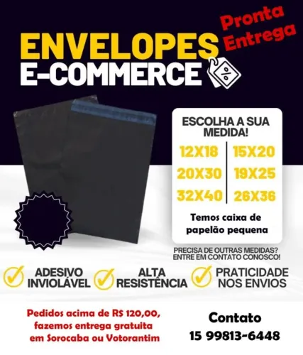 Envelope com Lacre Plástico Segurança Inviolável Cinza Embalagem Correio