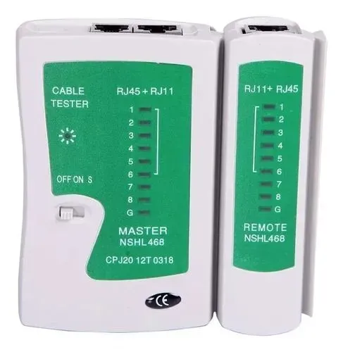 Testador de Cabos de Rede RJ45/RJ11