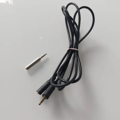 Cabo de Áudio P2 Macho x P2 Fêmea Extensor 1,5m + Adaptador P3