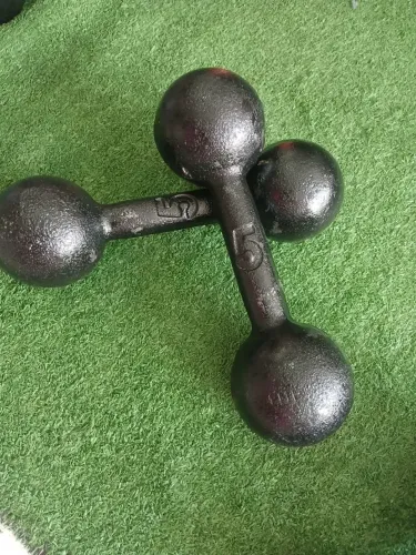 Par Halter 5kg Ferro fundido musculação Pesada