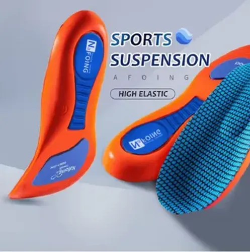 Par de Palmilhas Esportivas Macias Absorve Choque Respirável Tênis Sapatos z954