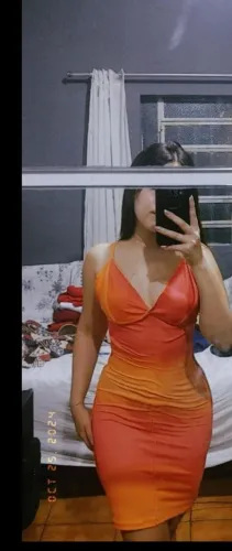 Vestido Laranja Ombre