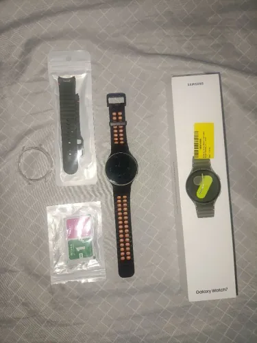 Galaxy Watch 7 44mm, perfeito estado, tudo original, com nota fiscal e pulseira de brinde