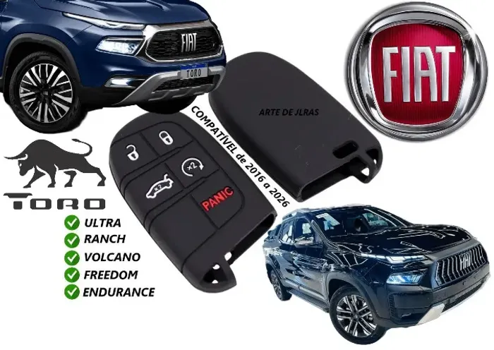 Capa de Chave Canivete Fiat Toro FastBack Dodge Journey Freemmont Pulse Abarth Argo Cronos