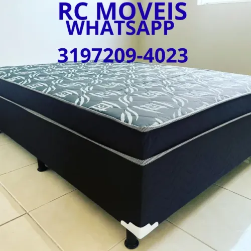 Cama Box Casal OrthoBox com Colchão de Molas Ensacadas