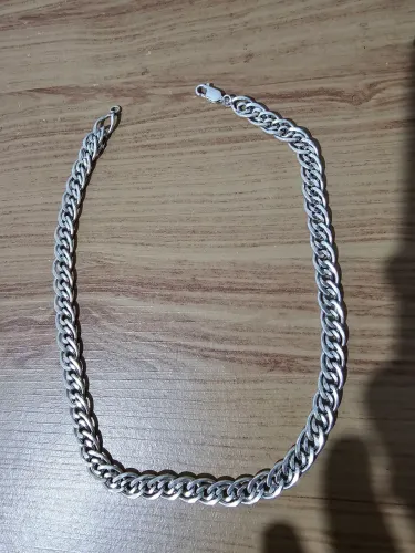 Corrente prata 925 elo duplo 60cm